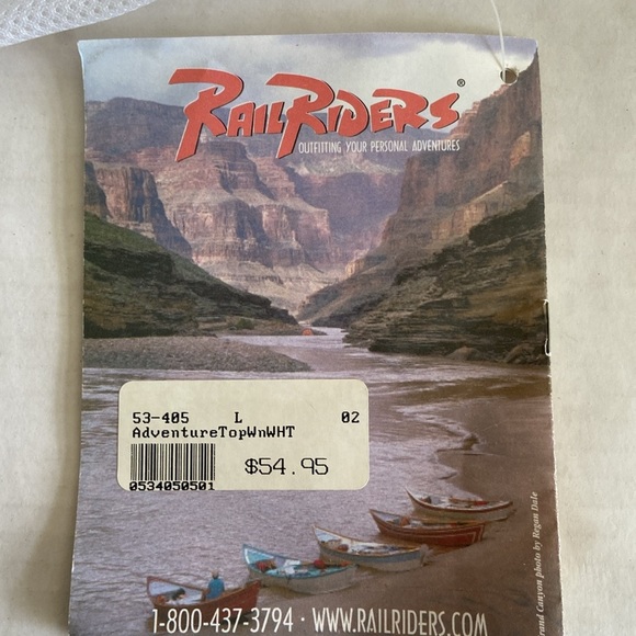 Rail Riders NWT Adventure White Lightweight Quick Dry Outdoor Henley Shirt 3039 - Picture 16 of 16